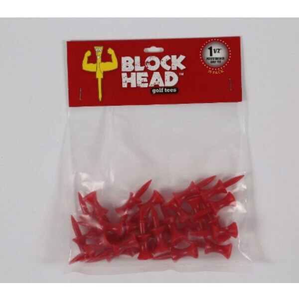 Block Head Tees 1 1/2" 25 Pack