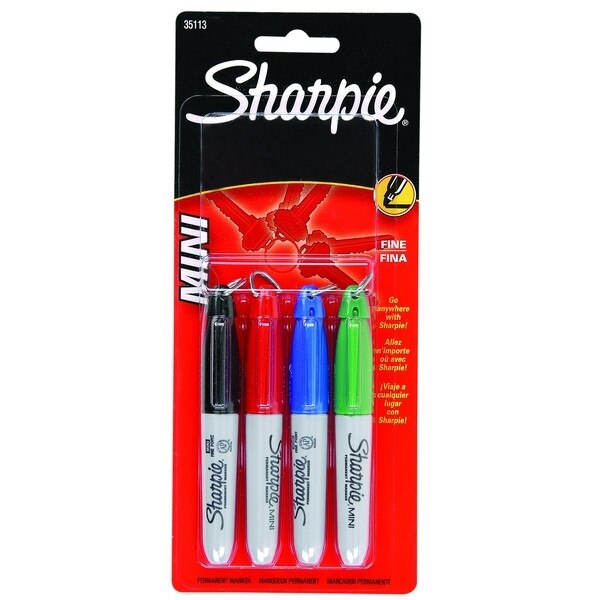 Sharpie Pen Fine Point Pens, Black - 4 pack