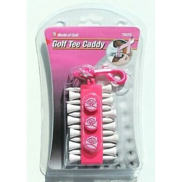 Pink Golf Tee Caddy