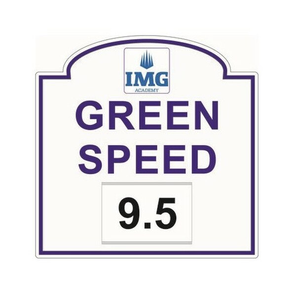 GREEN SPEED SIGN