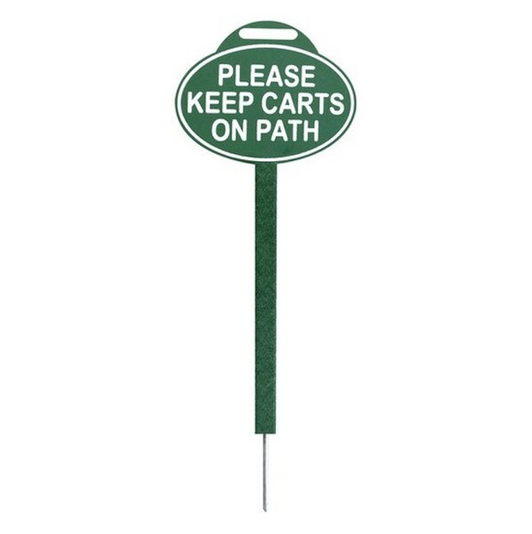 12"x9"x1/2" S/S SIGN WITH SINGLE 18" STAKE
